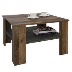 Couchtisch FELICE In Old Style/Beton Dunkel, 68 X 68 Cm