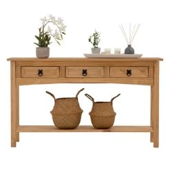 Konsolentisch SALSA Kiefer Massiv Mit 3 Schubladen -Möbel Verkauf 94412 1