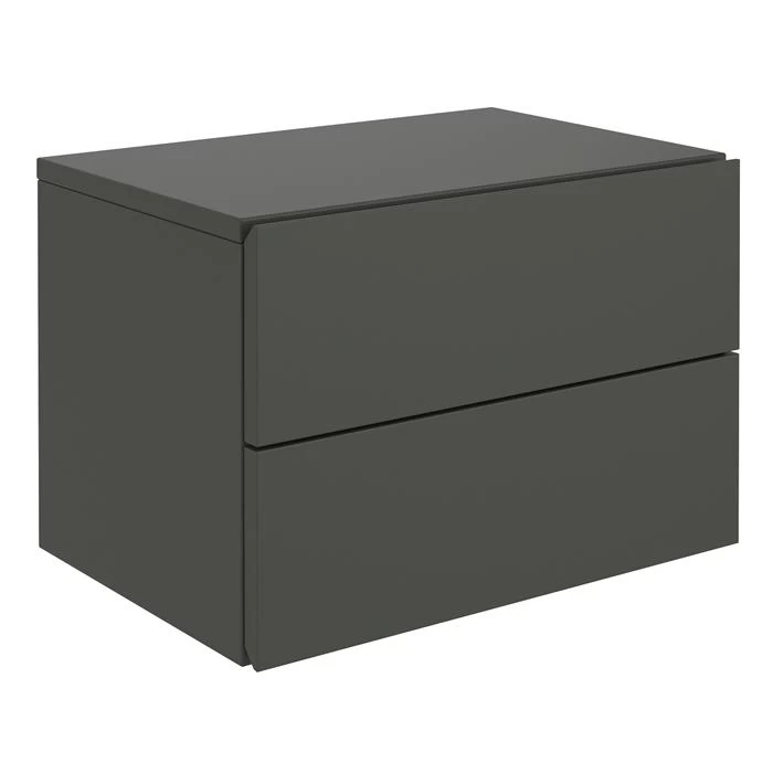 Wandregal Nachtschrank ANNI Mit 2 Schubladen In Grau 2 Wandregal Nachtschrank ANNI Mit 2 Schubladen In Grau – Bild 2