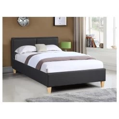 Polsterbett ANAIS 120x200 Cm, Stoff In Schwarz 6 Polsterbett ANAIS 120x200 Cm, Stoff In Schwarz -Möbel Verkauf 94522 1