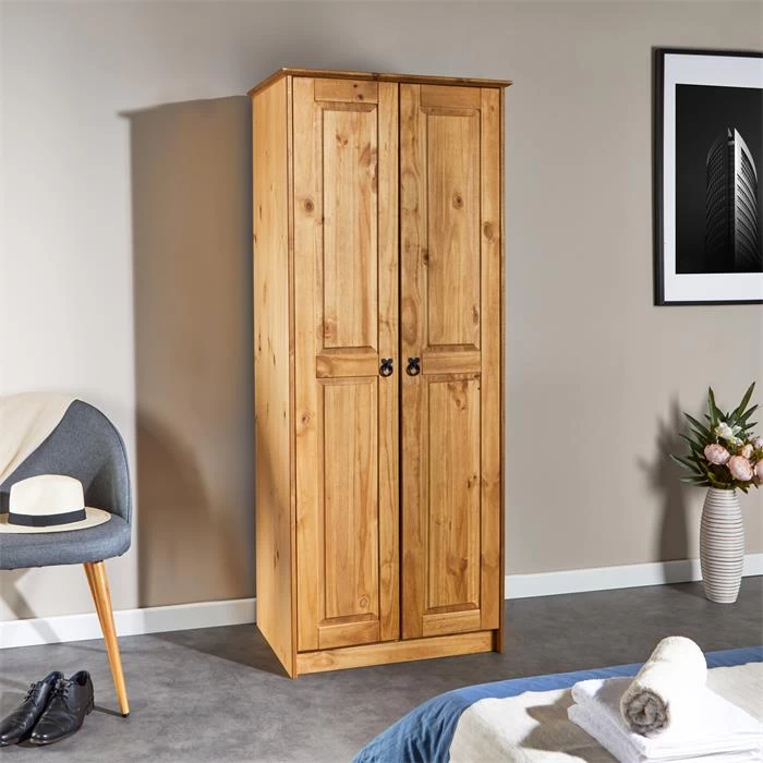 Kleiderschrank BARRIO In Natur, Mexiko-Stil 2 Kleiderschrank BARRIO In Natur, Mexiko-Stil – Bild 2