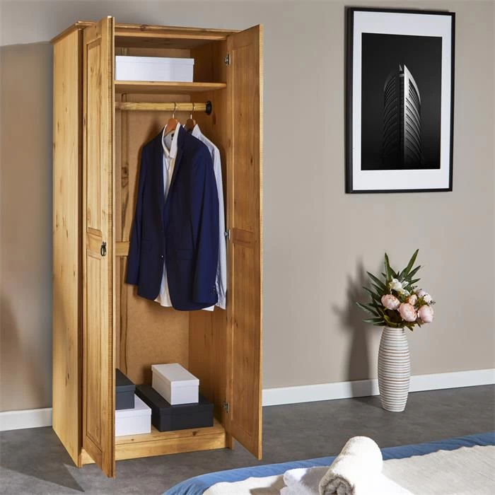 Kleiderschrank BARRIO In Natur, Mexiko-Stil 3 Kleiderschrank BARRIO In Natur, Mexiko-Stil – Bild 3