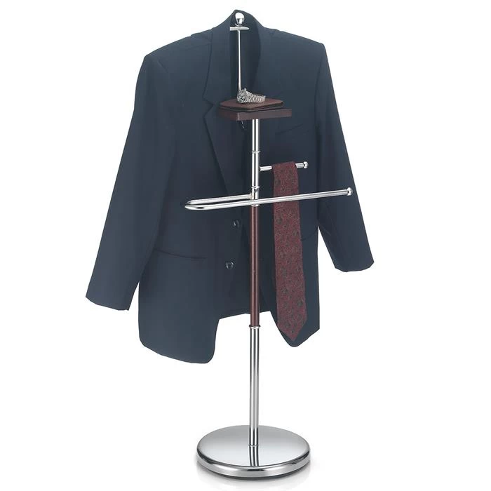 Herrendiener ECHO Mit Ablage, Metall Verchromt 2 Herrendiener ECHO Mit Ablage, Metall Verchromt – Bild 2