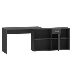 Eckschreibtisch DIEGO Mit Regal In Schwarz -Möbel Verkauf 94603 4