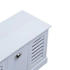 Sitzbank TRIENT In Weiß, 3 Schubkästen -Möbel Verkauf 94604 SansC 04