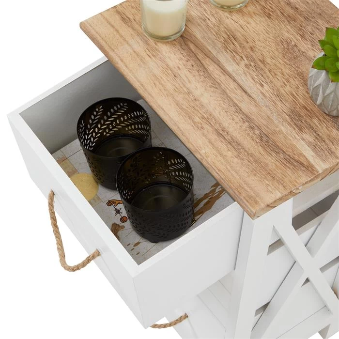 Nachttisch PERUGIA Mit 3 Schubladen In Weiß 3 Nachttisch PERUGIA Mit 3 Schubladen In Weiß – Bild 3