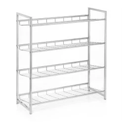 Schuhregal VALERIO Metall Verchromt, 4 Ablagen -Möbel Verkauf 94690 2