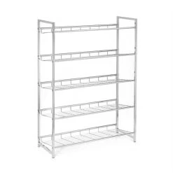 Schuhregal VALERIO Metall Verchromt, 5 Ablagen -Möbel Verkauf 94691 2