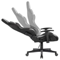 Gamingstuhl SKILLS Bezug Aus Lederimitat In Schwarz, Mit LED Beleuchtung 9 Gamingstuhl SKILLS Bezug Aus Lederimitat In Schwarz, Mit LED Beleuchtung -Möbel Verkauf 94715 3