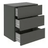 Hängeregal Nachtschrank ANNO Mit 3 Schubladen In Grau