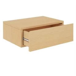 Hängende Nachtkommode ANNE 1 Schublade, Buchefarben