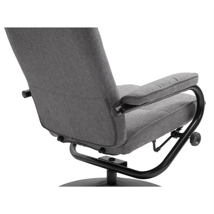 Relaxsessel DAKOTA Mit Hocker Und Stoffbezug In Grau 4 Relaxsessel DAKOTA Mit Hocker Und Stoffbezug In Grau – Bild 4