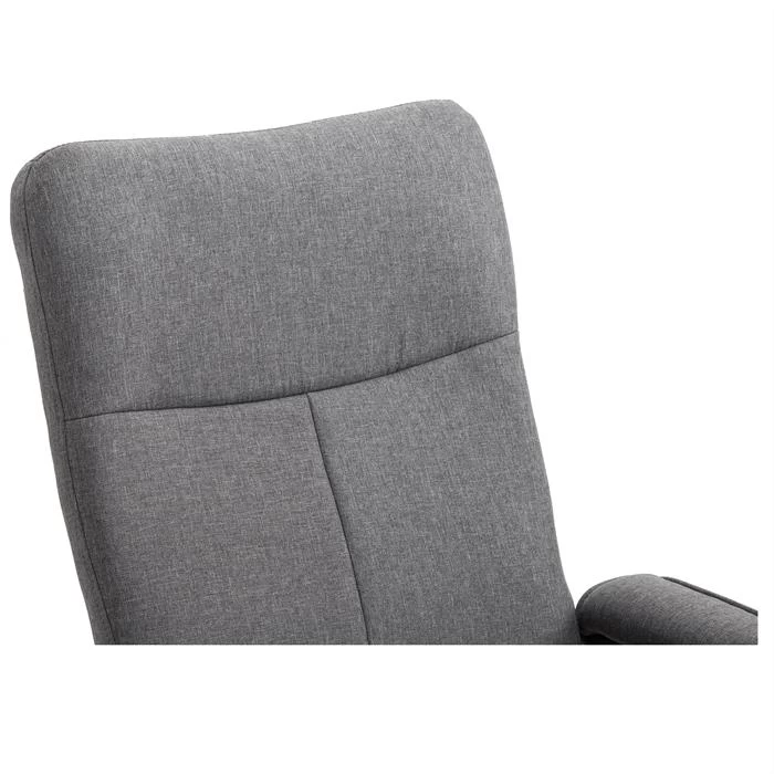 Relaxsessel DAKOTA Mit Hocker Und Stoffbezug In Grau 6 Relaxsessel DAKOTA Mit Hocker Und Stoffbezug In Grau – Bild 6