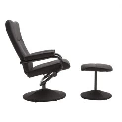 Relaxsessel DAKOTA Mit Hocker Und Stoffbezug In Schwarz 8 Relaxsessel DAKOTA Mit Hocker Und Stoffbezug In Schwarz -Möbel Verkauf 94836 2