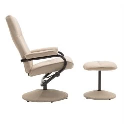 Relaxsessel DAKOTA Mit Hocker Und Stoffbezug In Beige 8 Relaxsessel DAKOTA Mit Hocker Und Stoffbezug In Beige -Möbel Verkauf 94837 2