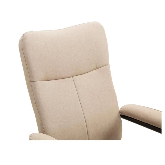 Relaxsessel DAKOTA Mit Hocker Und Stoffbezug In Beige 6 Relaxsessel DAKOTA Mit Hocker Und Stoffbezug In Beige – Bild 6