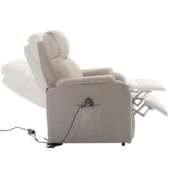 Fernsehsessel RETIRE Mit Aufstehfunktion In Braun/beige -Möbel Verkauf 94839 22