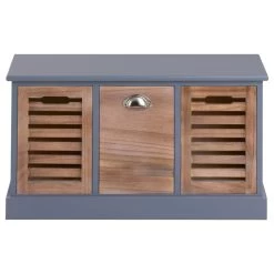 Sitzbank TRIENT In Grau/natur, 3 Schubkästen -Möbel Verkauf 94885 SansC 01 N