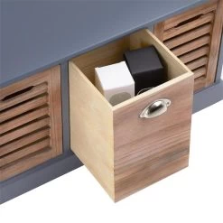 Sitzbank TRIENT In Grau/natur, 3 Schubkästen -Möbel Verkauf 94885 SansC 03 N