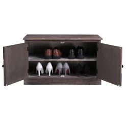 Schuhbank MARA Braun/grau Lackiert -Möbel Verkauf 94891 3