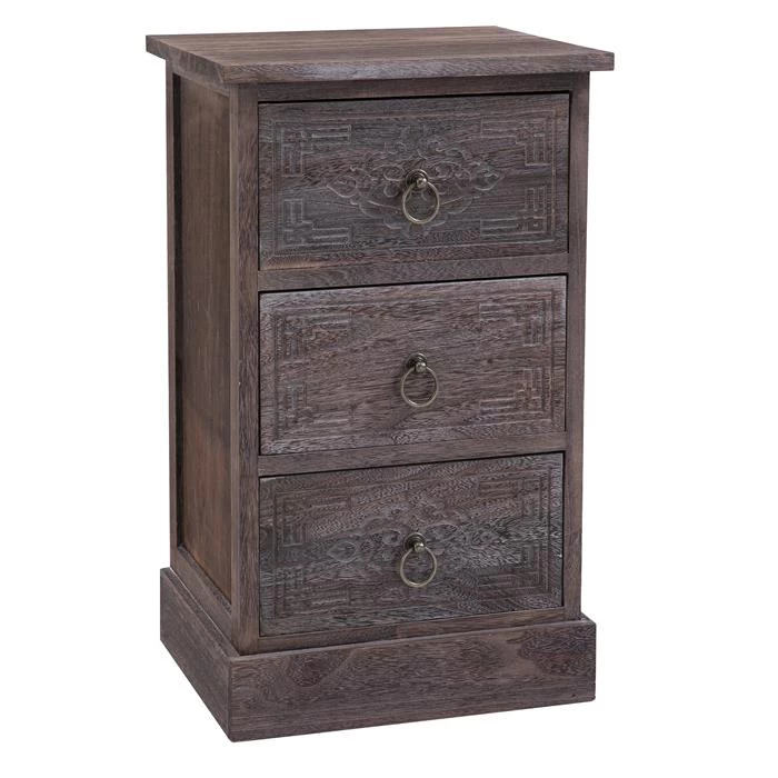 Nachttisch ENZO Mit 3 Schubladen 1 Nachttisch ENZO Mit 3 Schubladen