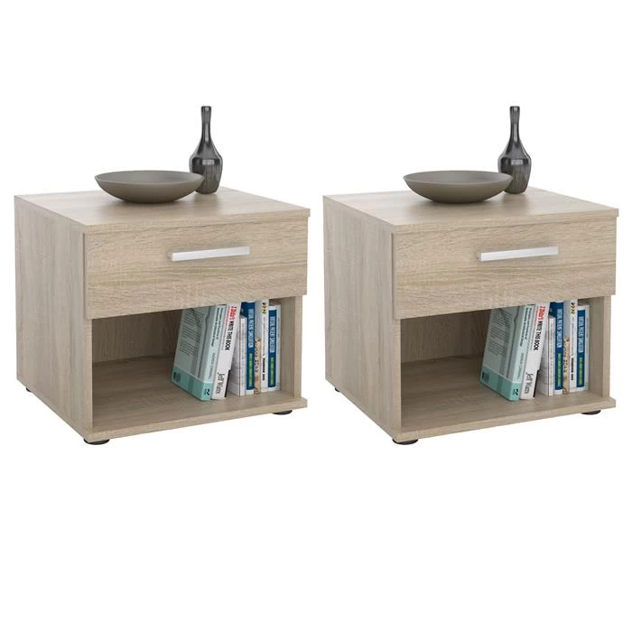 Nachttisch MARY Im 2er Set In Sonoma Eiche 1 Nachttisch MARY Im 2er Set In Sonoma Eiche