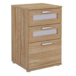 Nachttisch MARIKE In Wildeiche Mit 3 Schubladen