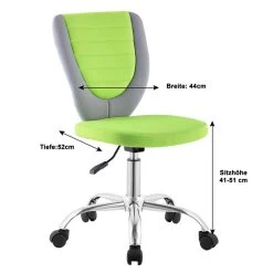 Kinderdrehstuhl FUTURE In Grau/grün -Möbel Verkauf 95096 5
