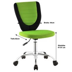 Kinderdrehstuhl FUTURE In Schwarz/grün 11 Kinderdrehstuhl FUTURE In Schwarz/grün -Möbel Verkauf 95102 5