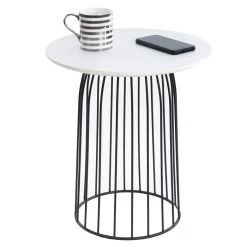 Couchtisch SALAMANCA Rund In Weiß