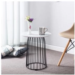 Couchtisch SALAMANCA Rund In Weiß -Möbel Verkauf 95196 2