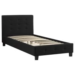 Polsterbett OHIO 90 X 200 Cm Inkl. Lattenrost In Schwarz -Möbel Verkauf 95268 2