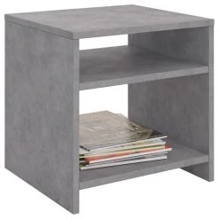 Beistelltisch ALMERIA Betonoptik Mit 2 Fächern