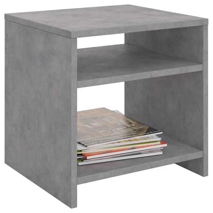Beistelltisch ALMERIA Betonoptik Mit 2 Fächern 1 Beistelltisch ALMERIA Betonoptik Mit 2 Fächern