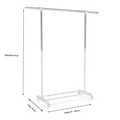 Rollgarderobe SALA In Weiß, Verstellbar 7 Rollgarderobe SALA In Weiß, Verstellbar -Möbel Verkauf 95298 3