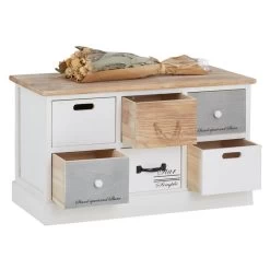 Sitzbank SALVA In Weiß, 6 Schubkästen 9 Sitzbank SALVA In Weiß, 6 Schubkästen -Möbel Verkauf 95367 2