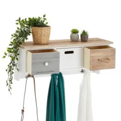 Wandgarderobe SALVA Mit Haken Und 3 Schubkästen 9 Wandgarderobe SALVA Mit Haken Und 3 Schubkästen -Möbel Verkauf 95368 2