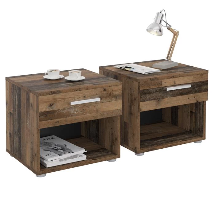 Nachttisch MARY Im 2er Set In Old Style 1 Nachttisch MARY Im 2er Set In Old Style