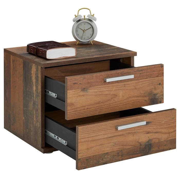 Nachttisch MAXIMA In Old Style Mit 2 Schubladen 4 Nachttisch MAXIMA In Old Style Mit 2 Schubladen – Bild 4