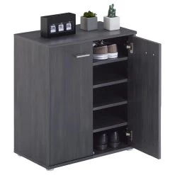 Schuhschrank LENNIS 2 Türen In Esche Grau -Möbel Verkauf 95449 2