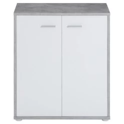 Schuhschrank LENNIS 2 Türen In Betonoptik/weiß -Möbel Verkauf 95450 1