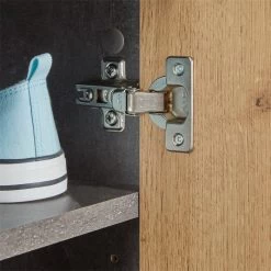 Schuhschrank LENNIS 2 Türen In Beton Dunkel/Wotan Eiche 11 Schuhschrank LENNIS 2 Türen In Beton Dunkel/Wotan Eiche -Möbel Verkauf 95451 4