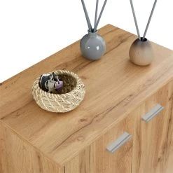 Schuhschrank LENNIS 2 Türen In Wotan Eiche -Möbel Verkauf 95452 4