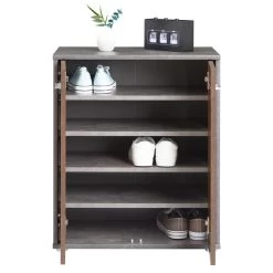 Schuhschrank LENNIS 2 Türen In Old Style/Beton Dunkel 9 Schuhschrank LENNIS 2 Türen In Old Style/Beton Dunkel -Möbel Verkauf 95470 3