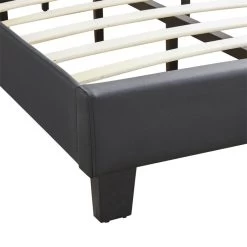 Polsterbett BENITO 90x200 Cm, LED Beleuchtung, Kunstleder Schwarz 9 Polsterbett BENITO 90x200 Cm, LED Beleuchtung, Kunstleder Schwarz -Möbel Verkauf 95525 3