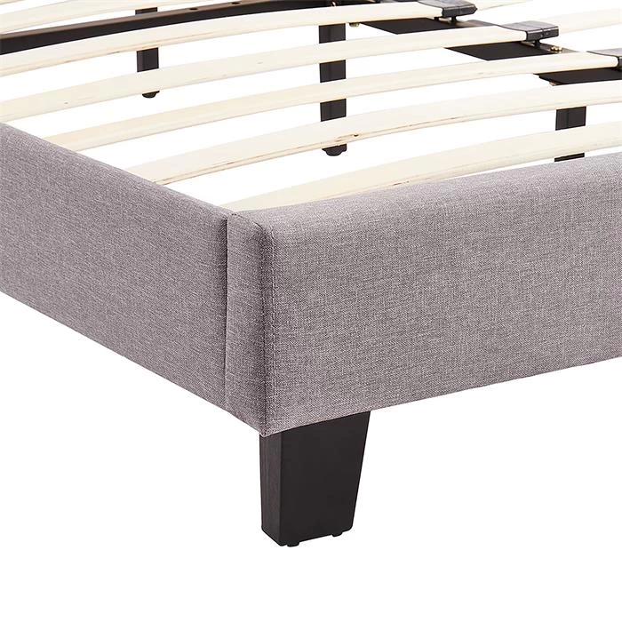 Polsterbett LEXINGTON 140x200 Cm, LED Beleuchtung, Stoff Grau 5 Polsterbett LEXINGTON 140x200 Cm, LED Beleuchtung, Stoff Grau – Bild 5