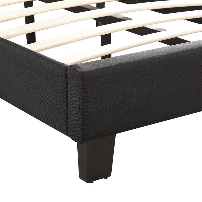 Polsterbett TUCSON 90x200 Cm, Stoff Schwarz 4 Polsterbett TUCSON 90x200 Cm, Stoff Schwarz – Bild 4