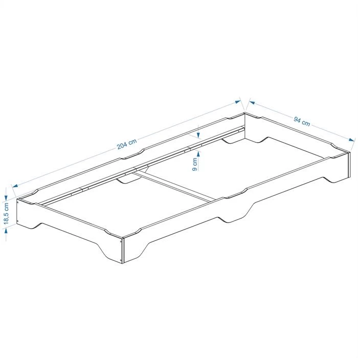 Stapelbett RONNY 90x200 Cm Aus Kiefer, In Weiß 2 Stapelbett RONNY 90x200 Cm Aus Kiefer, In Weiß – Bild 2
